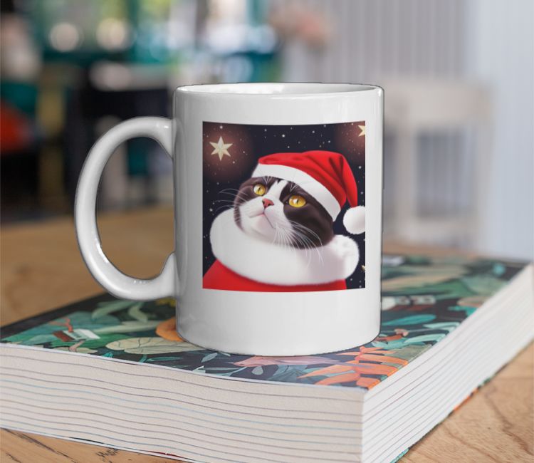 christmas cat Coffee Mug