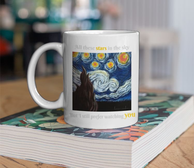 The Starry Night- Lemon Cookie Coffee Mug