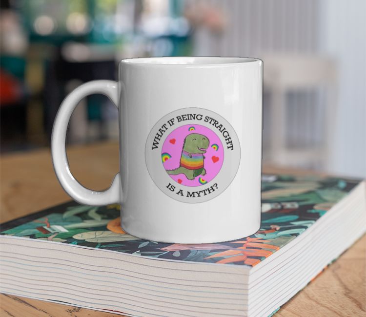 LGBTQ+ Dino Coffee Mug