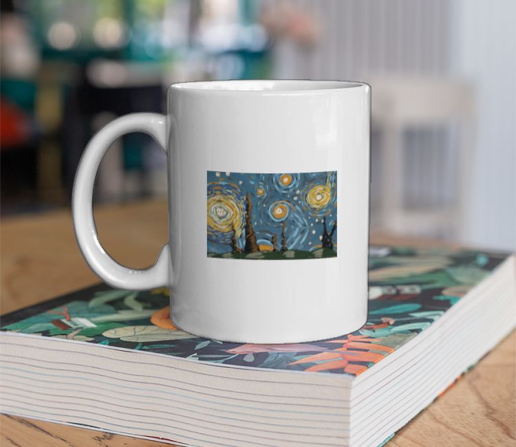 Vincent van gogh themed sketch Coffee Mug