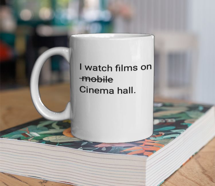 I watch films on cinema hall Coffee Mug