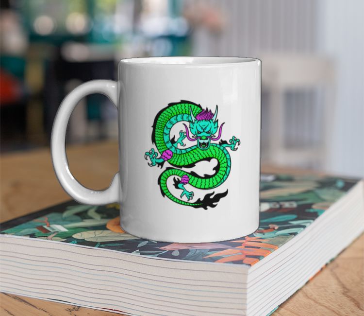 Cyberpunk Dragon Tattoo Coffee Mug