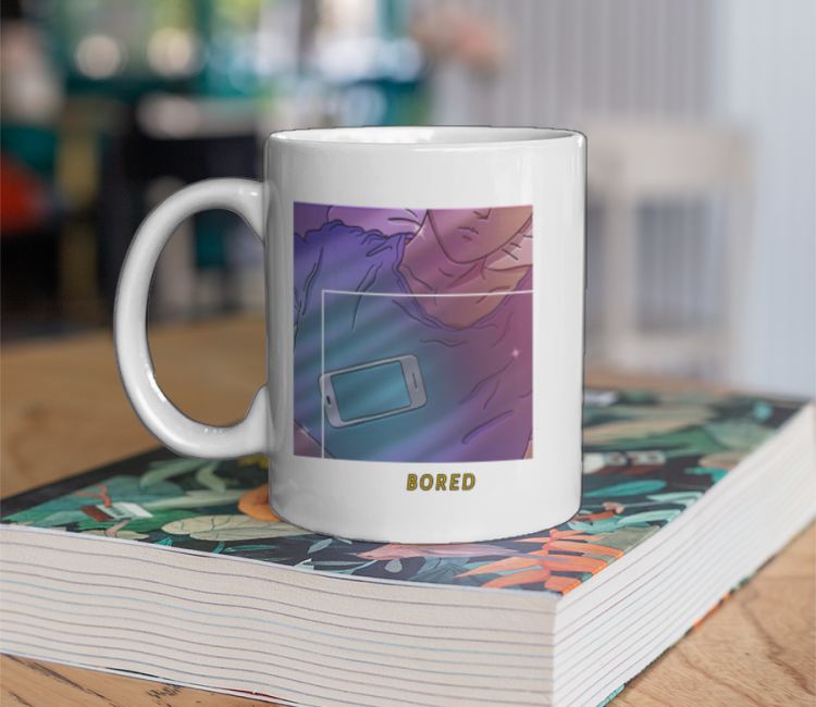 Bored retro anime Coffee Mug