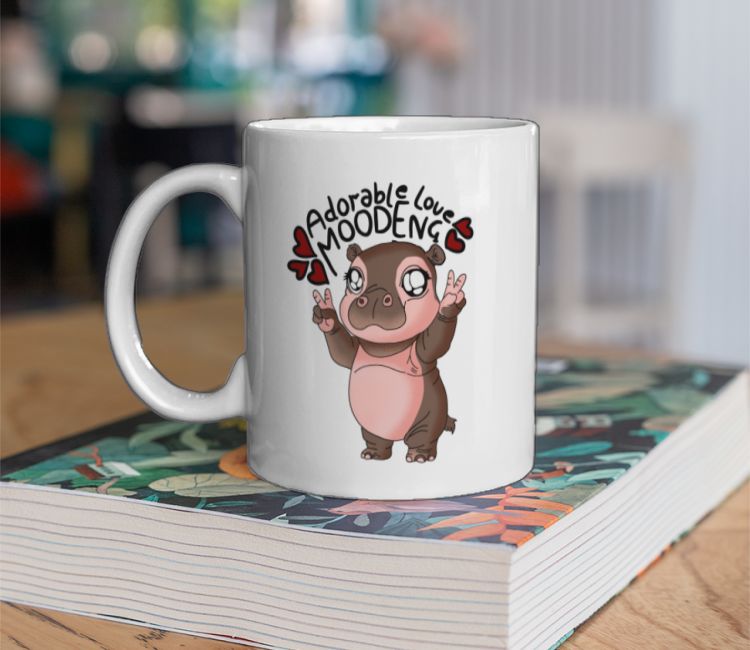Adorable Moodeng hippo Coffee Mug