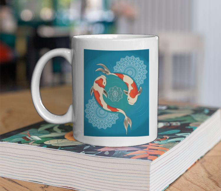 Koi fish Design Coffee Mug