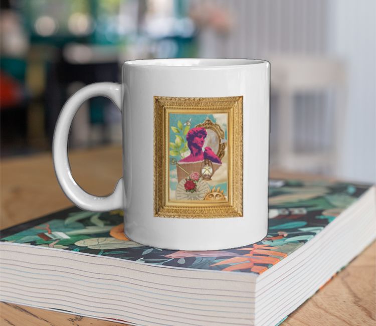 Vintage Greek Collage art Coffee Mug