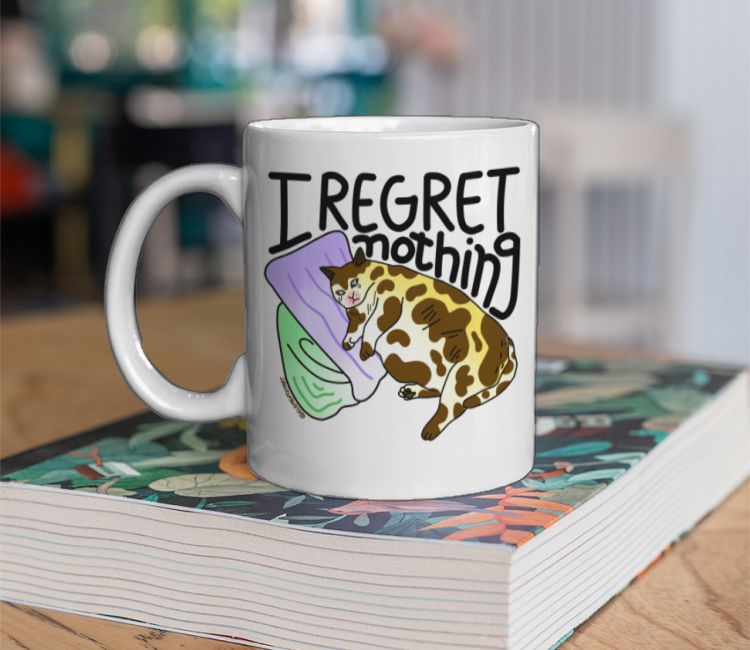 Cat memes crying sad face  Coffee Mug