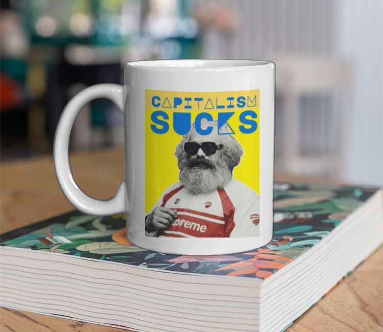 Capitalism Sucks Karl Marx Coffee Mug