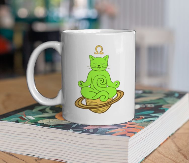 Ohm's Law- Cosmic OM Pun Coffee Mug