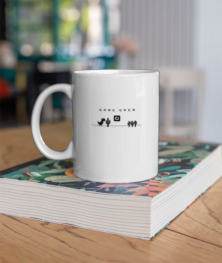 Chrome Dino Game Over Mug