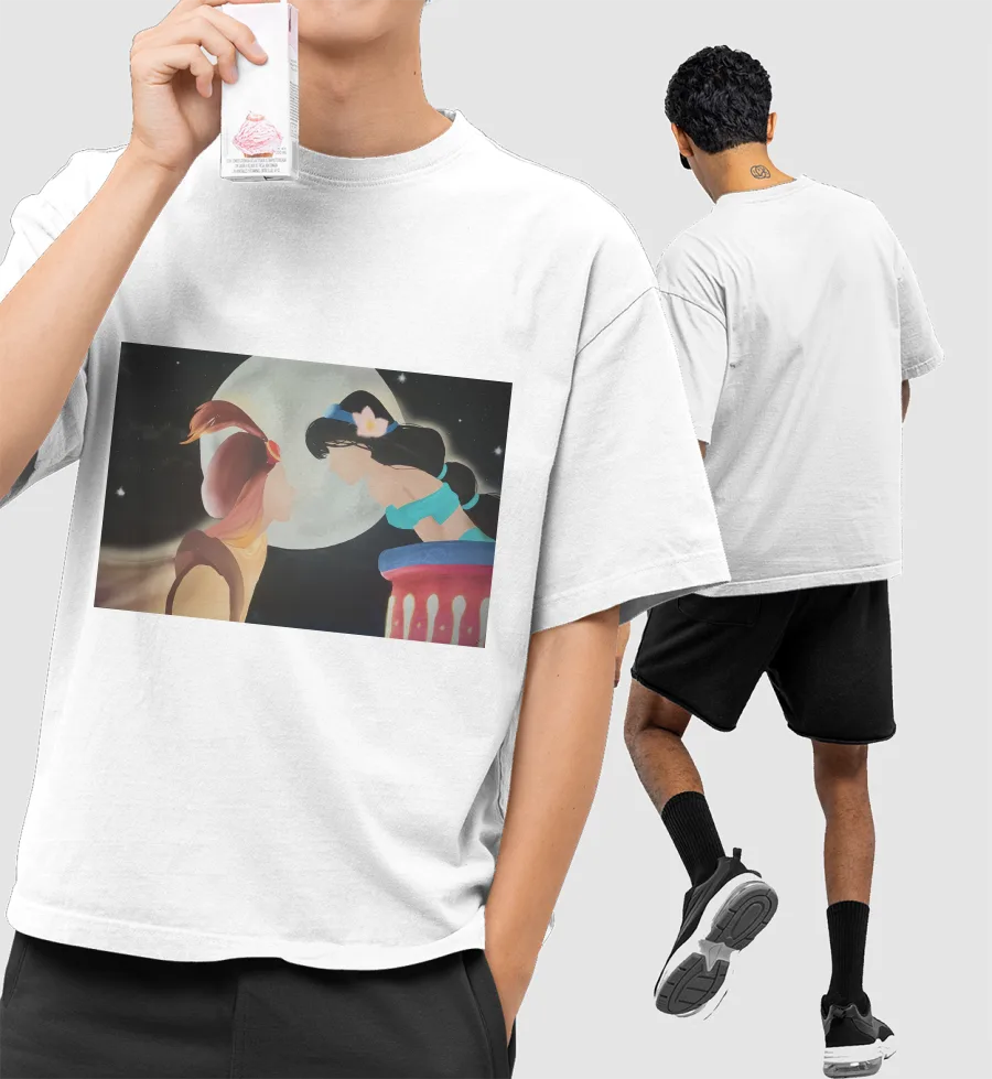 aladin Front-Printed Oversized T-Shirt