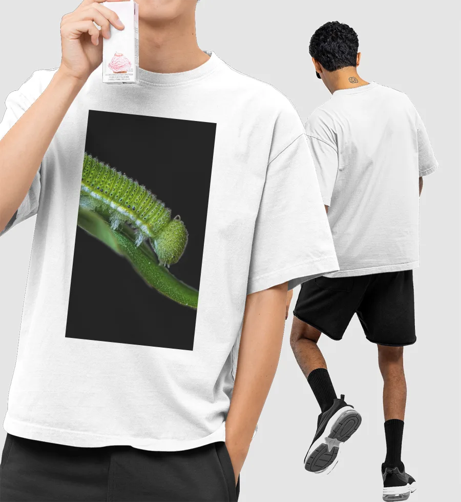 Bugs caterpillar  Front-Printed Oversized T-Shirt