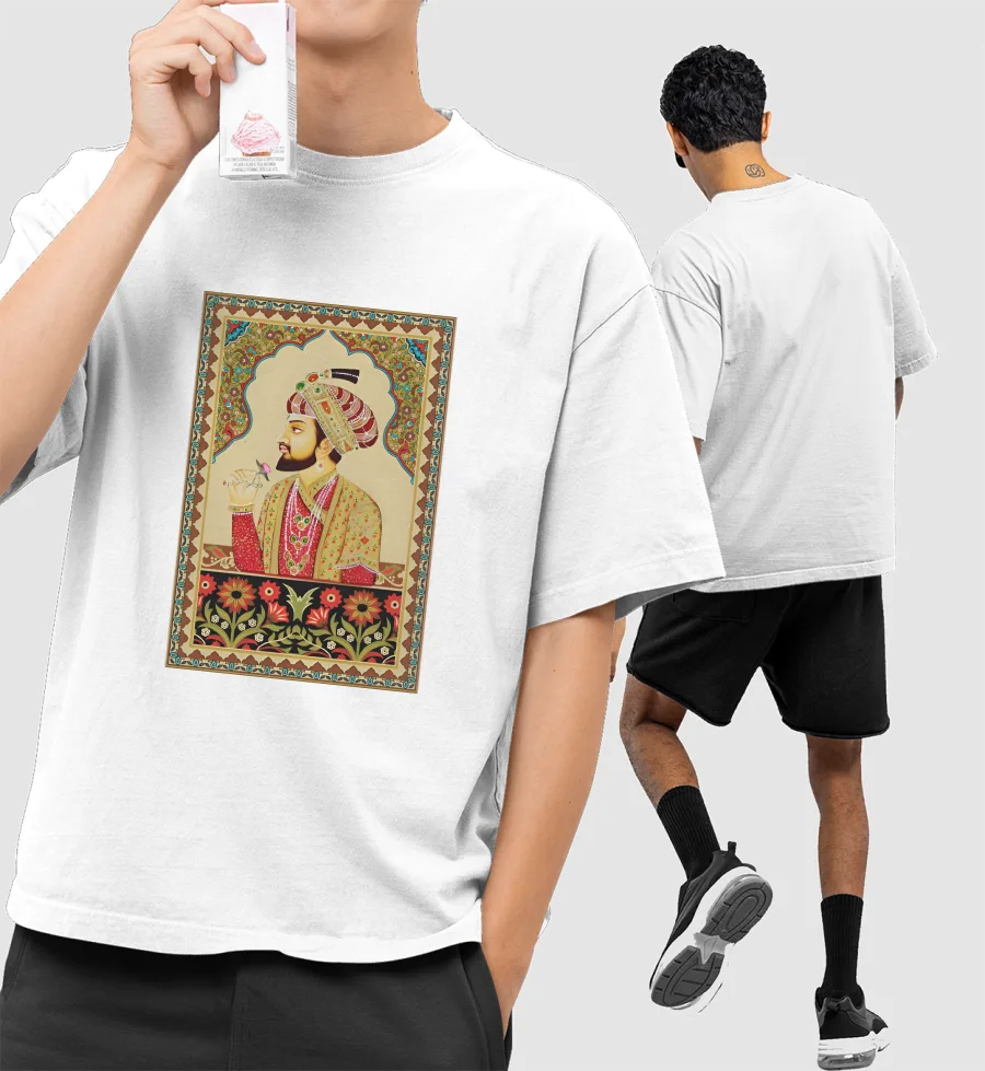 Maharaja (x Maharani) Front-Printed Oversized T-Shirt