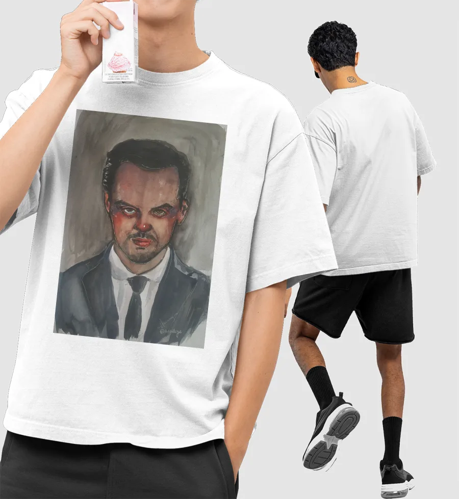 JIM MORIARTY Front-Printed Oversized T-Shirt