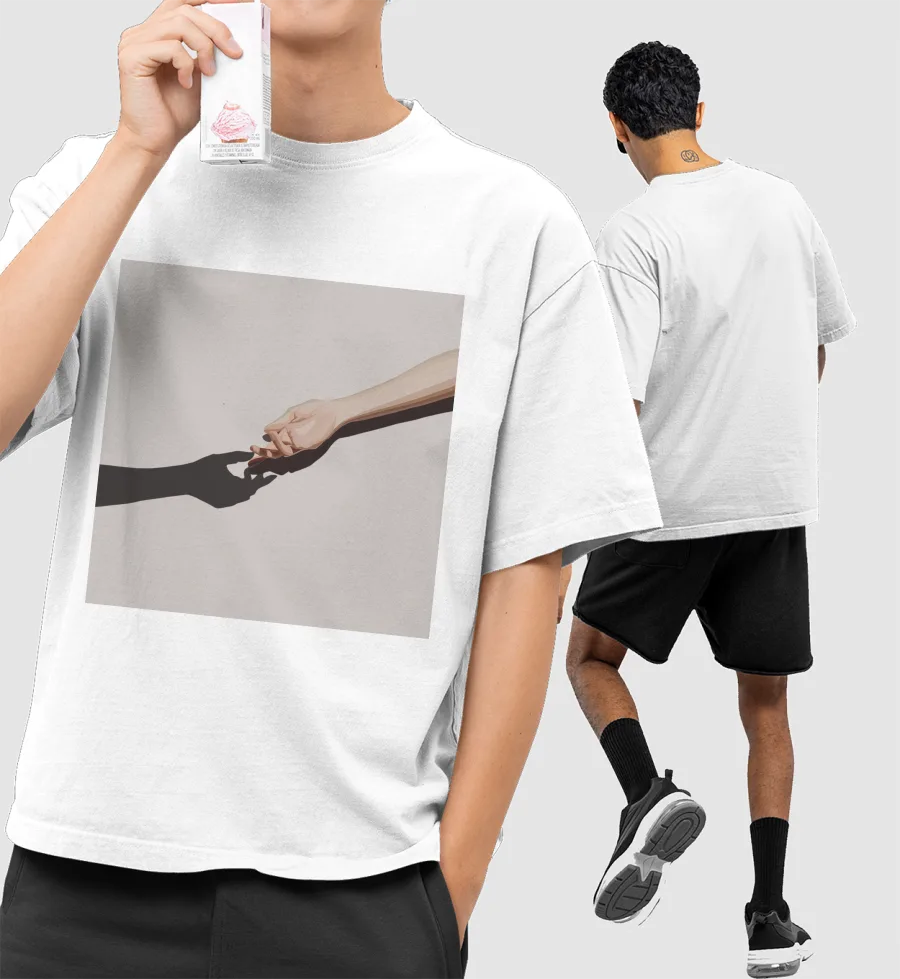 Imagination Front-Printed Oversized T-Shirt
