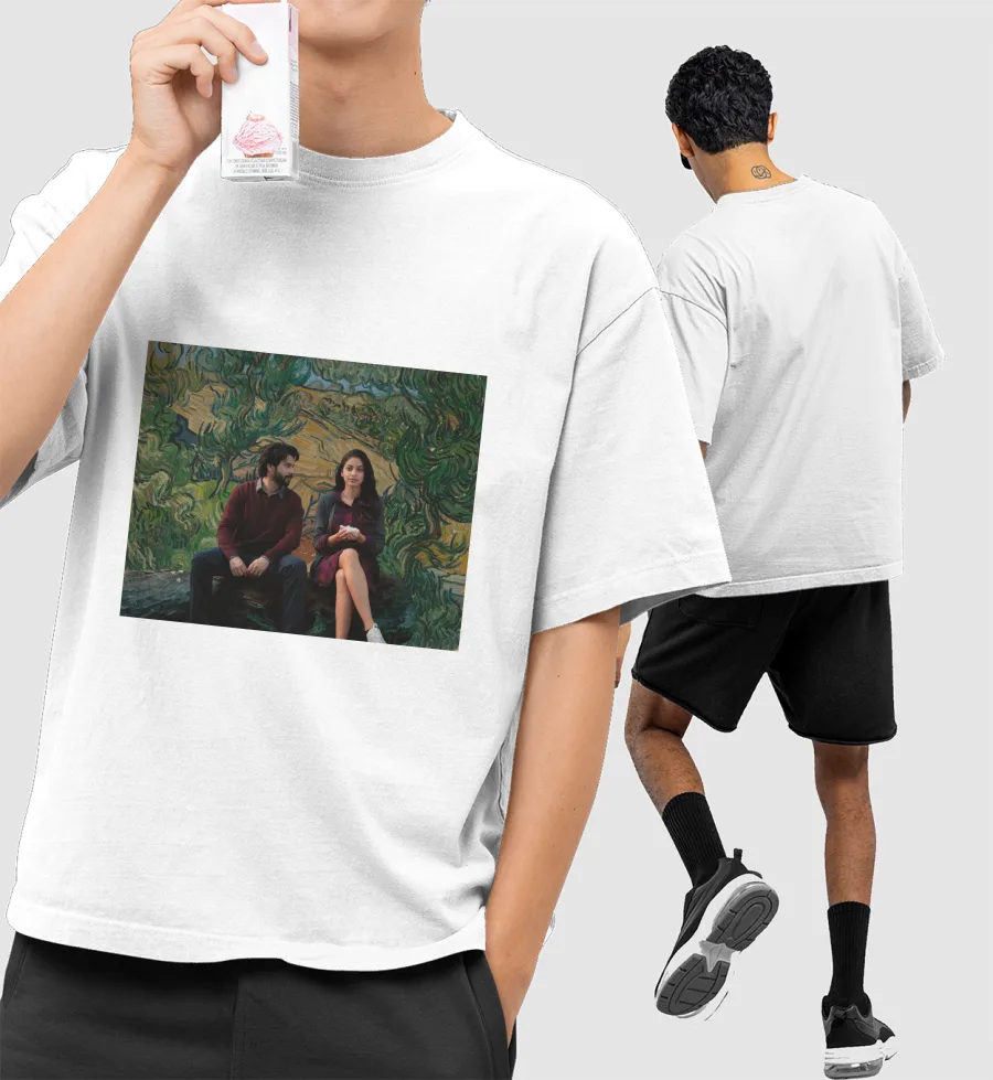 October (Poster) Front-Printed Oversized T-Shirt