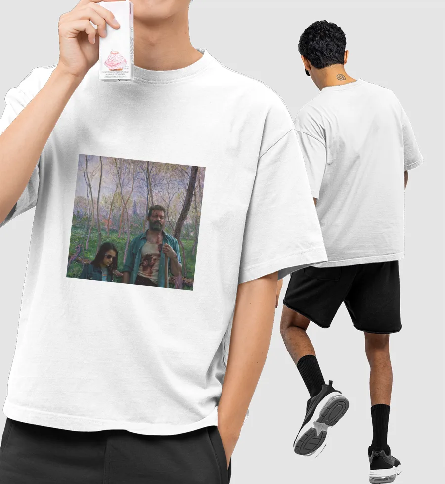 Logan (Poster) Front-Printed Oversized T-Shirt