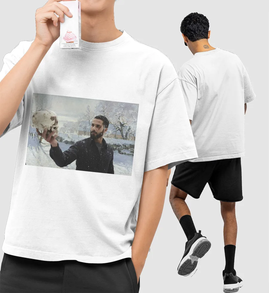 Haider (Poster) Front-Printed Oversized T-Shirt