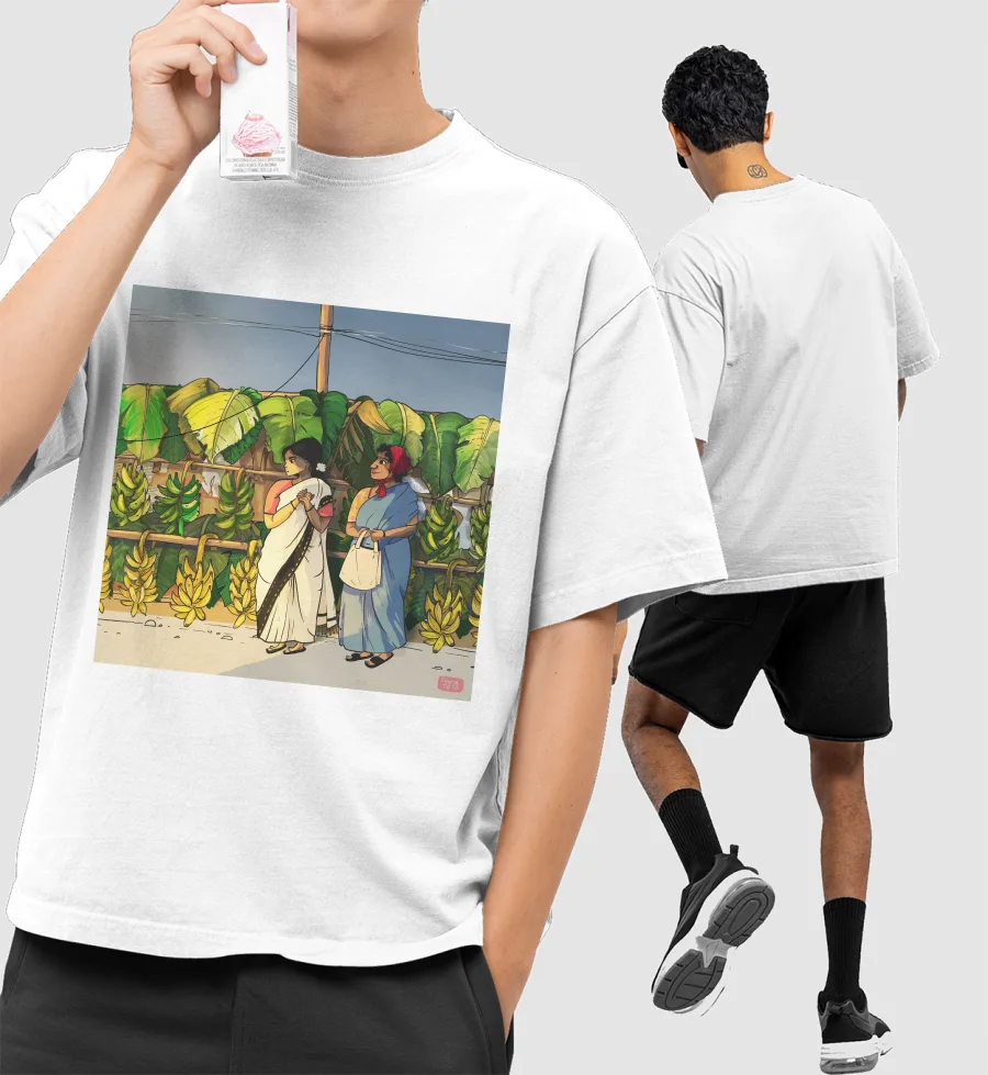 Tamil Nadu Front-Printed Oversized T-Shirt