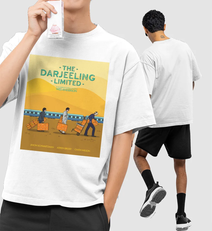 The Darjeeling Limited Front-Printed Oversized T-Shirt