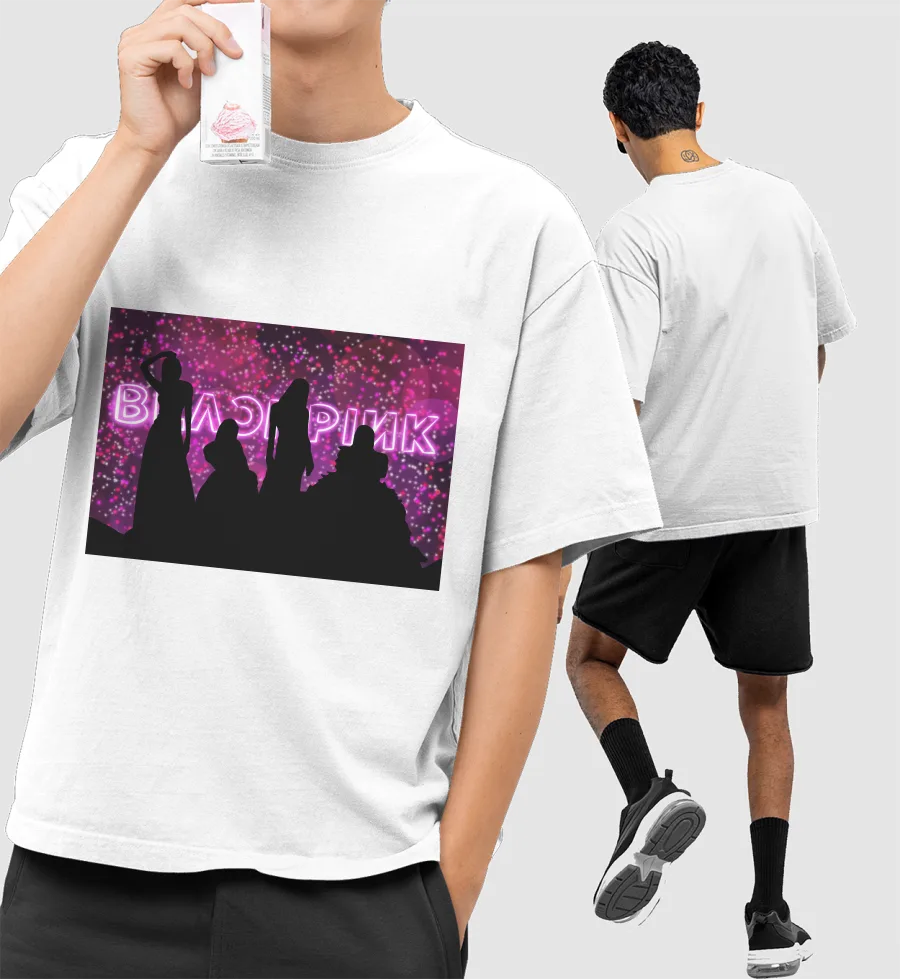 Blackpink Design#2 Front-Printed Oversized T-Shirt