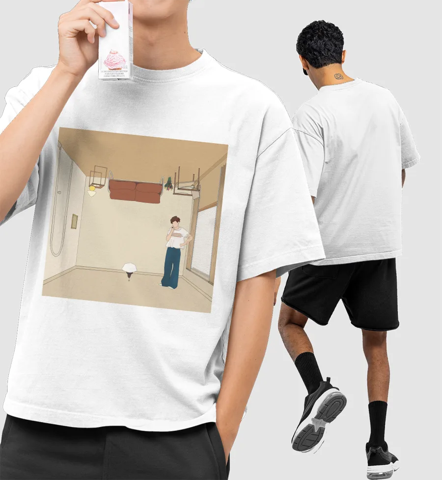 Harry Styles Front-Printed Oversized T-Shirt