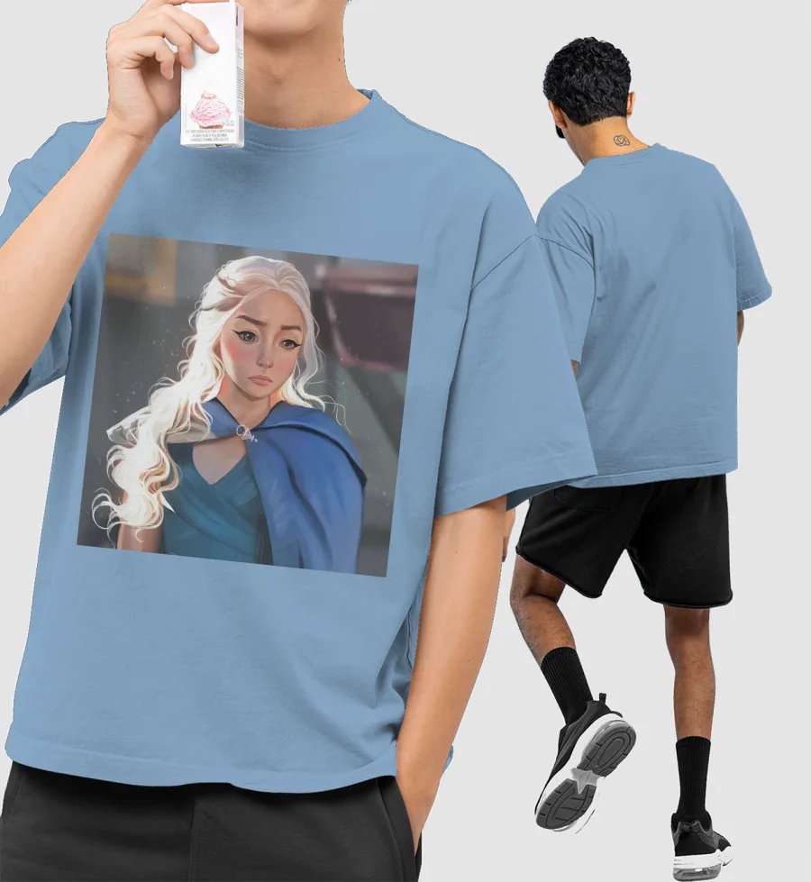 Mother of Dragons Front-Printed Oversized T-Shirt