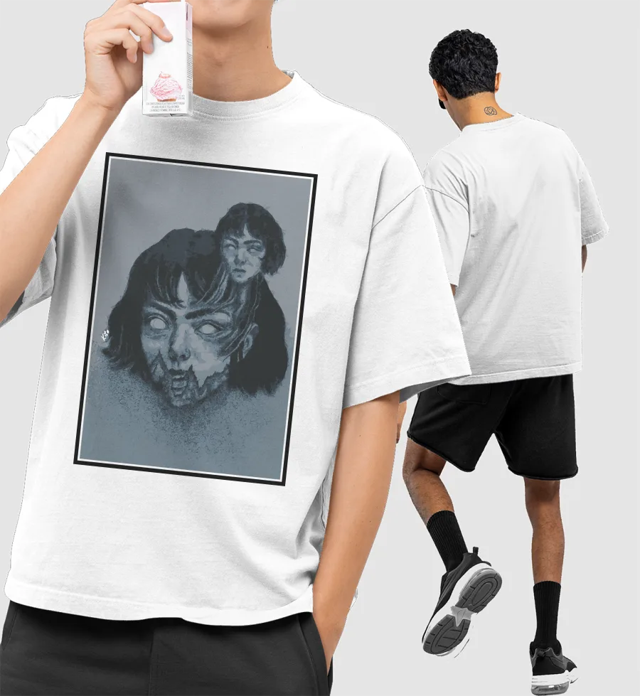 Demolition Lover Front-Printed Oversized T-Shirt