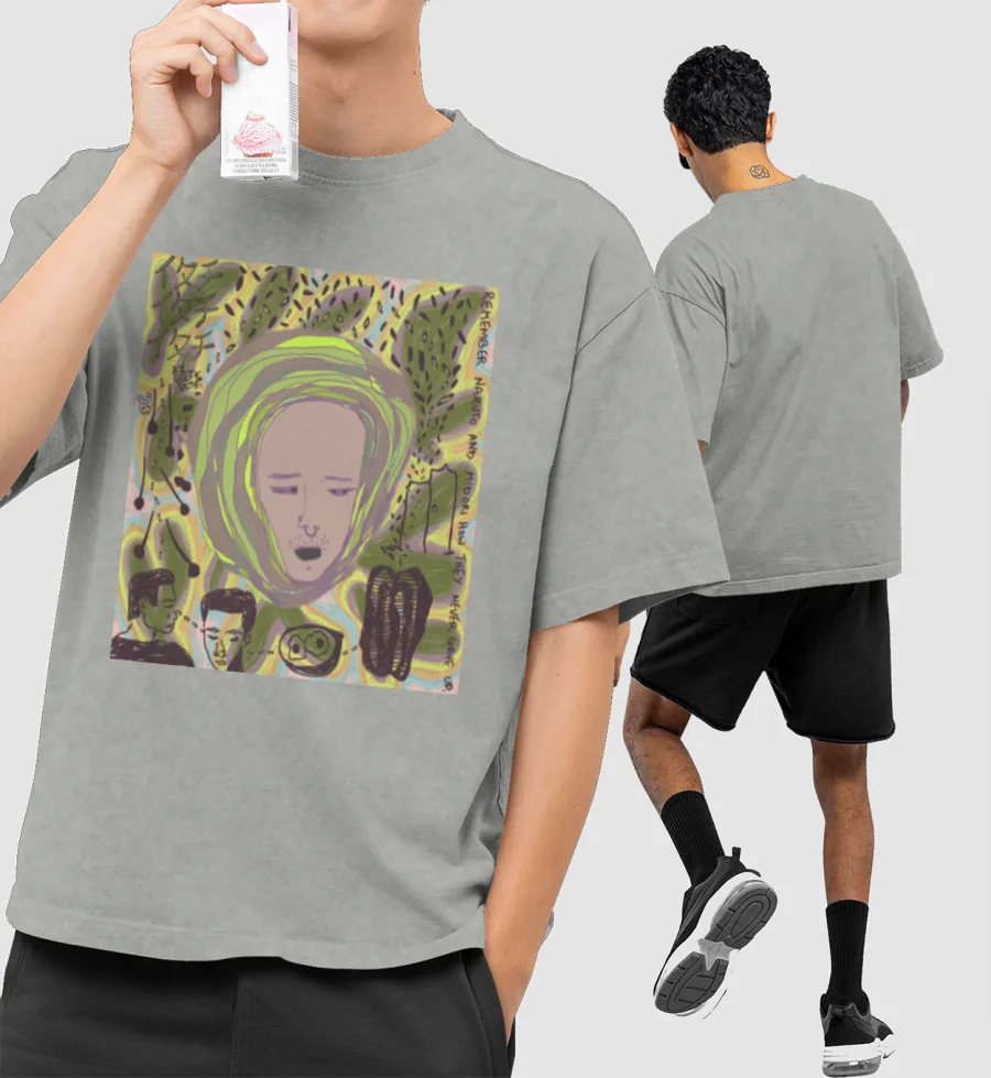 Anime Gym Motivation Front-Printed Oversized T-Shirt