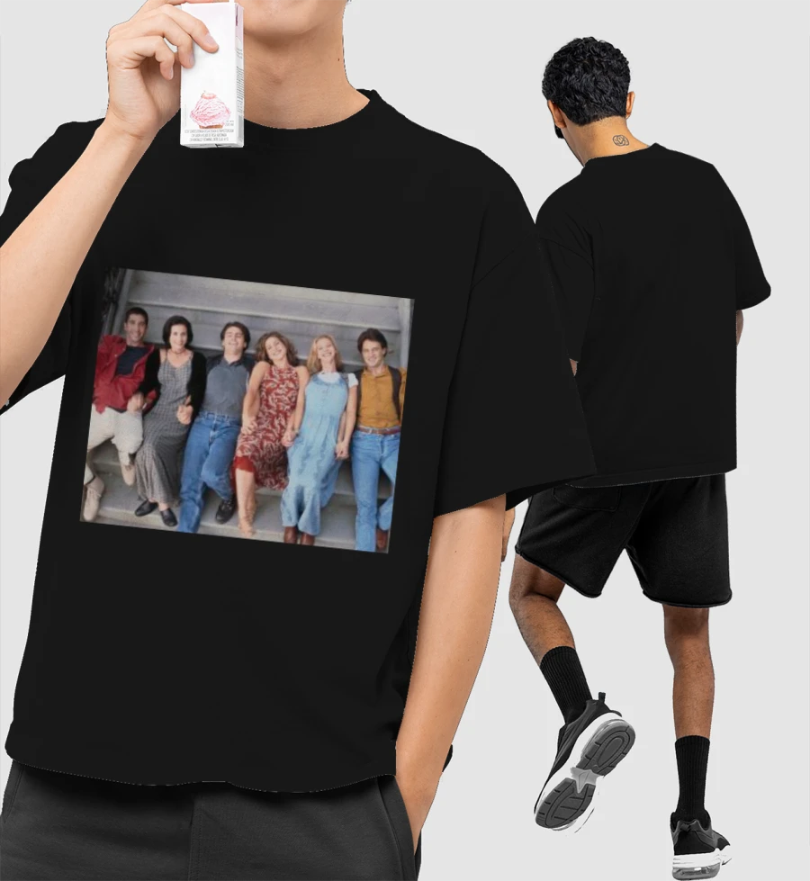 FRIENDS Front-Printed Oversized T-Shirt