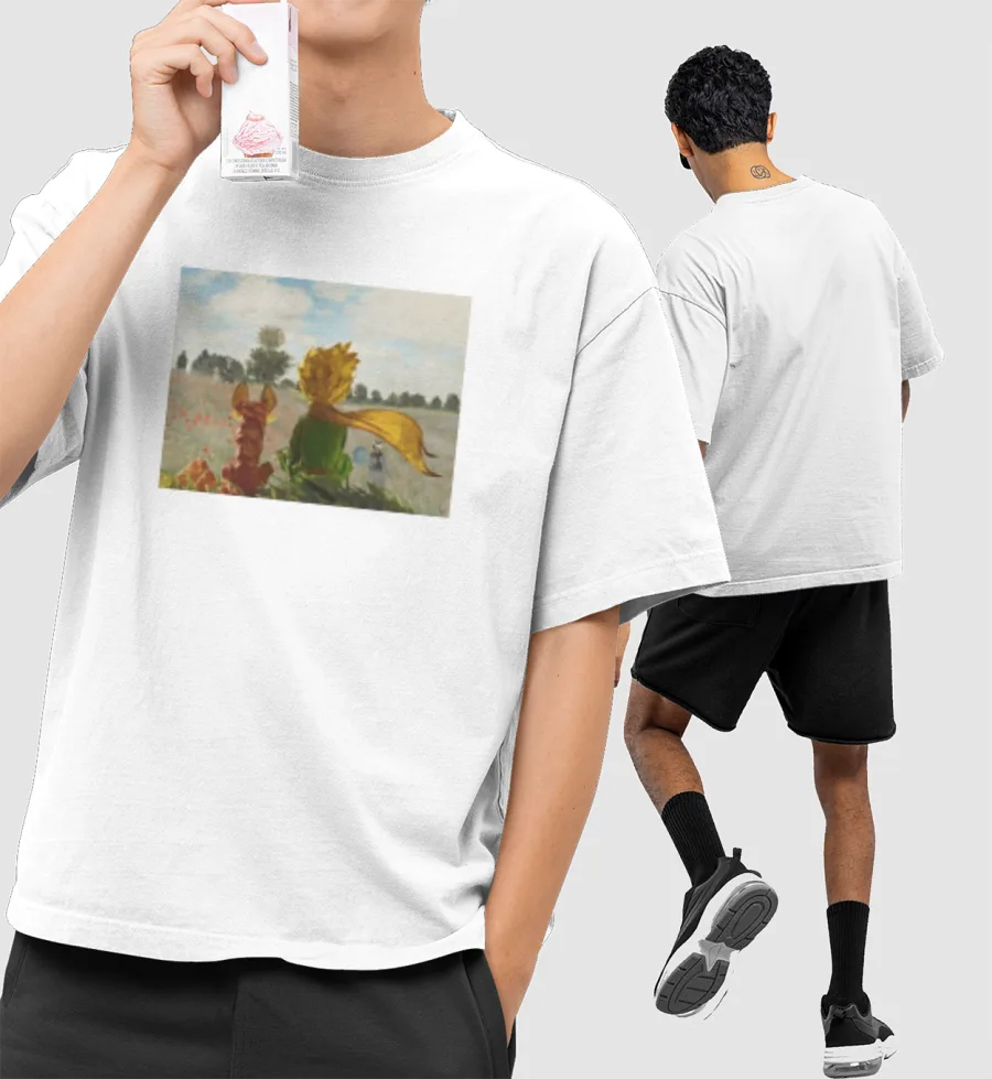 The Little Prince Front-Printed Oversized T-Shirt