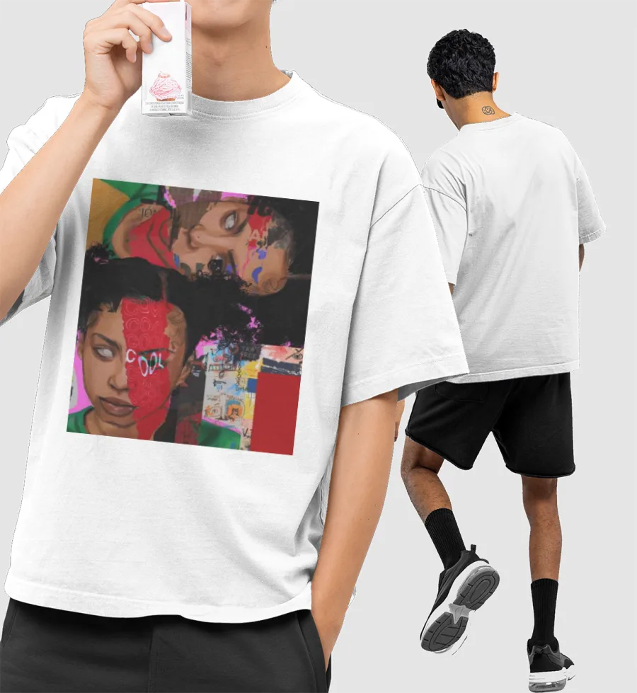 NOT COOL Front-Printed Oversized T-Shirt