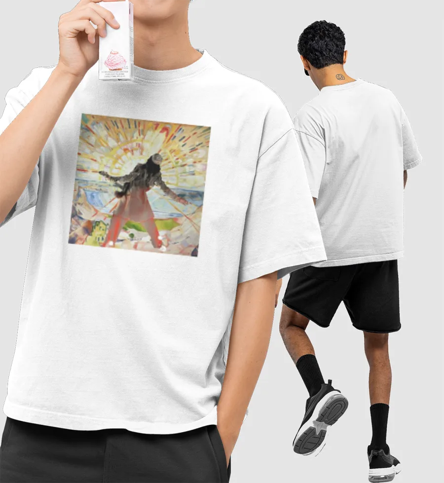 Rockstar - Jordan Front-Printed Oversized T-Shirt