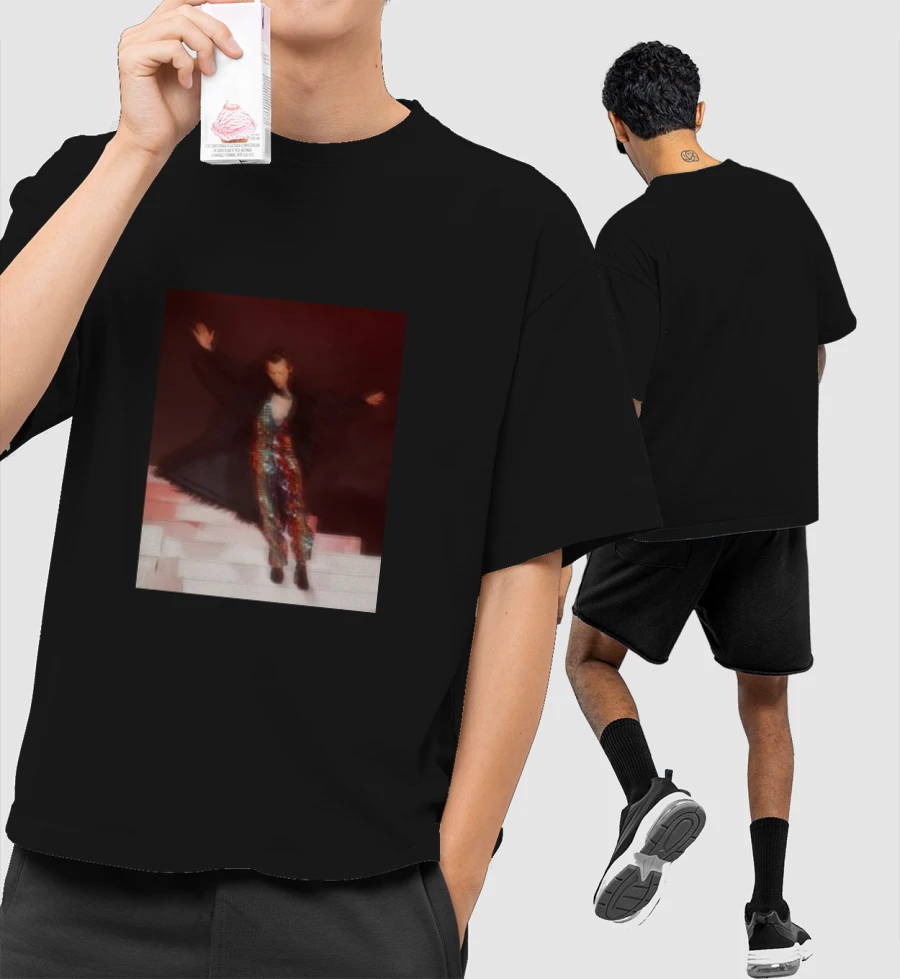 HARRY STYLES MERCH Front-Printed Oversized T-Shirt