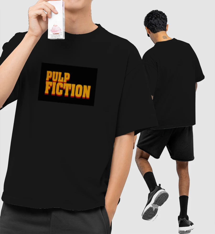 Pulp fiction Front-Printed Oversized T-Shirt