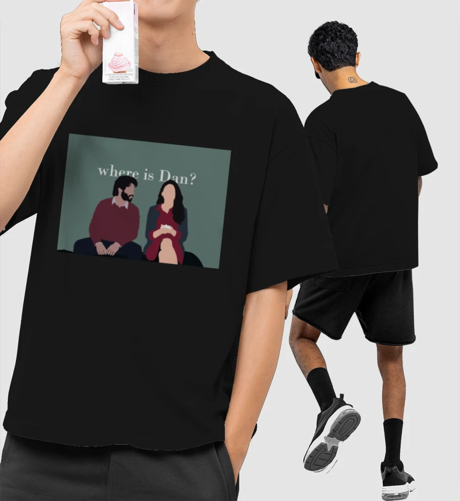 october Front-Printed Oversized T-Shirt