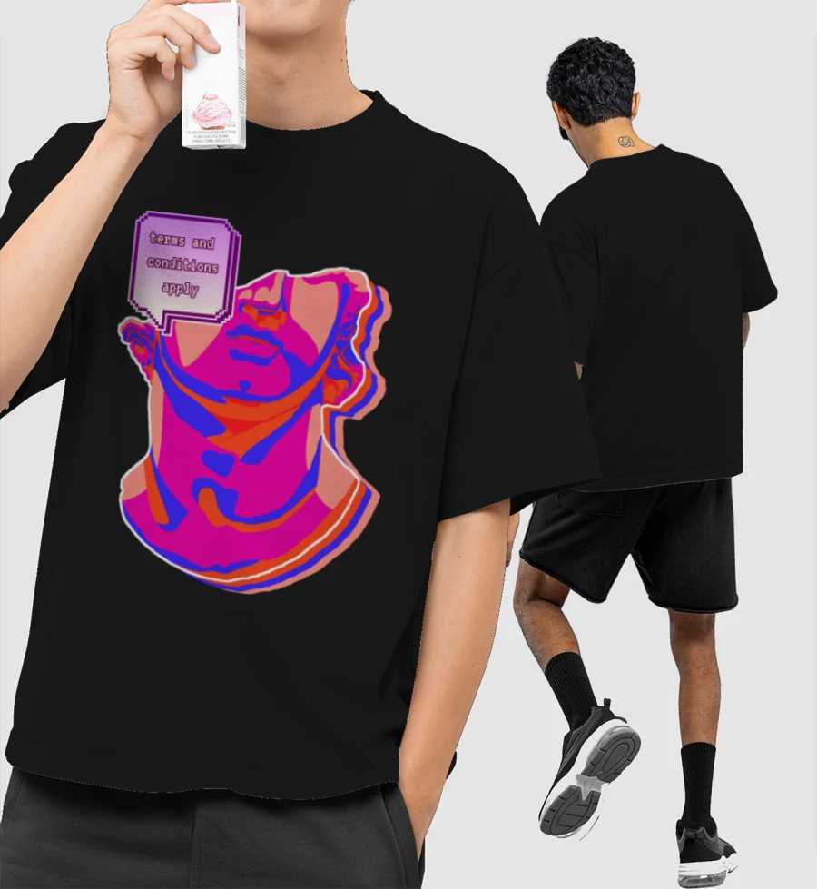 terms and conditions Front-Printed Oversized T-Shirt