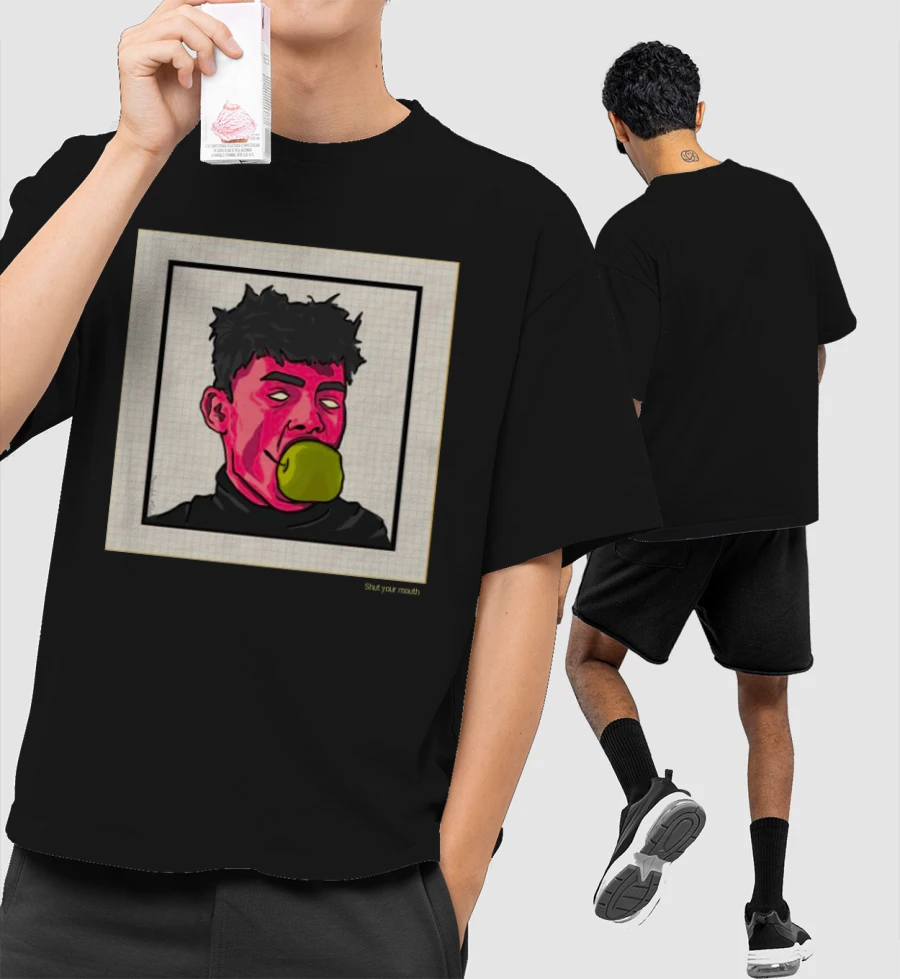 STFU Front-Printed Oversized T-Shirt