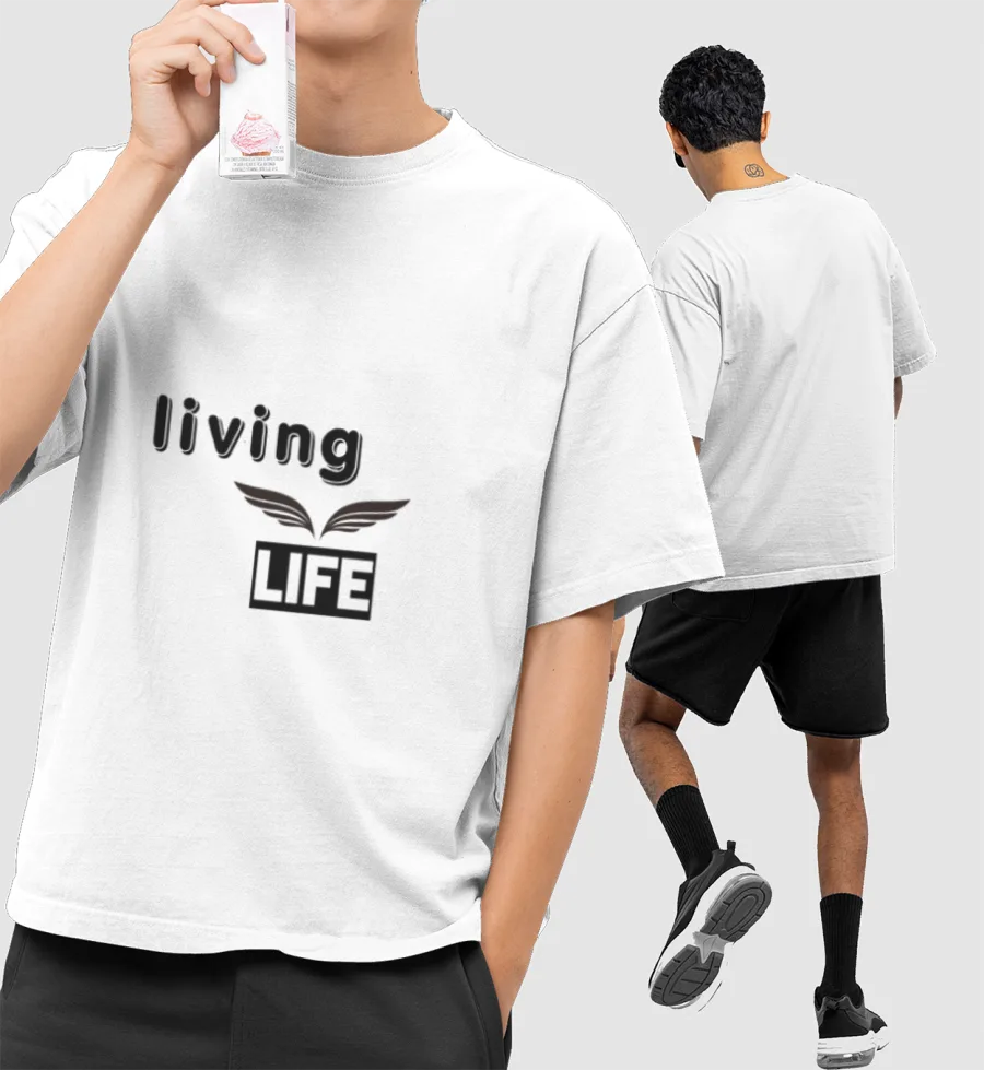 The Trendy Wears Front-Printed Oversized T-Shirt