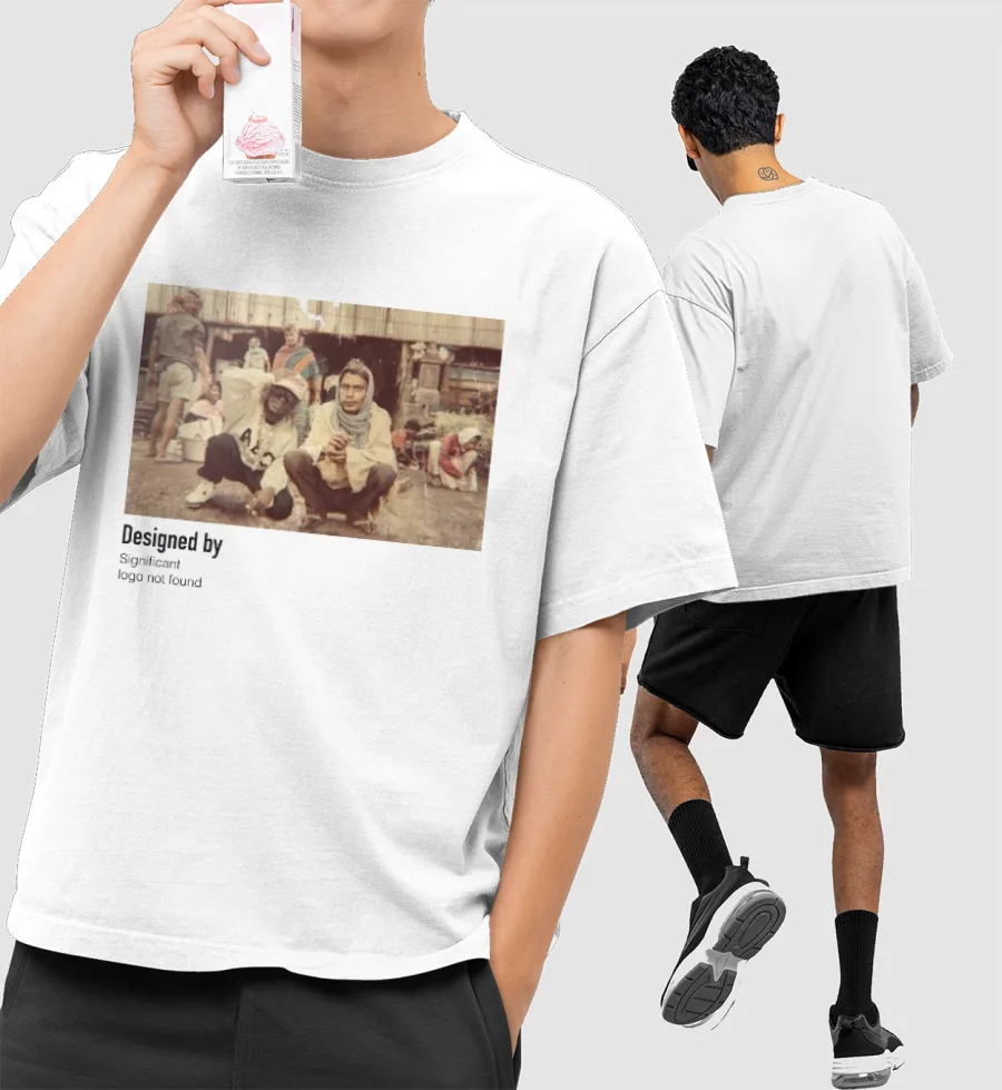 Nostalgia Front-Printed Oversized T-Shirt