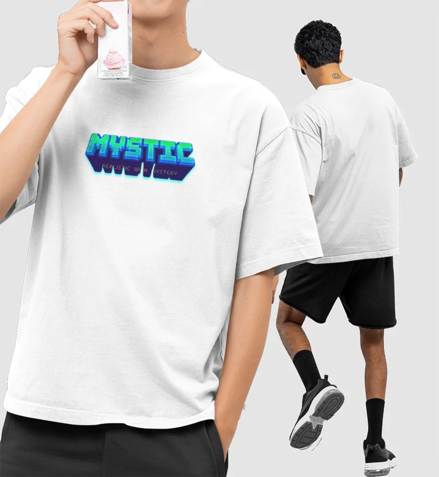 Mystic power  Front-Printed Oversized T-Shirt