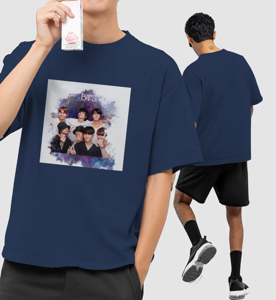 BTS Oversized T-Shirt - Frankly Wearing