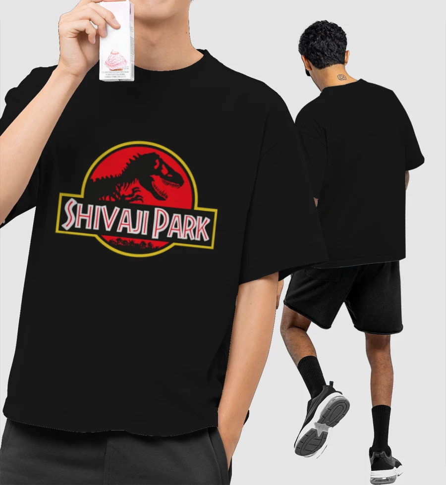 Shivaji Park Front-Printed Oversized T-Shirt