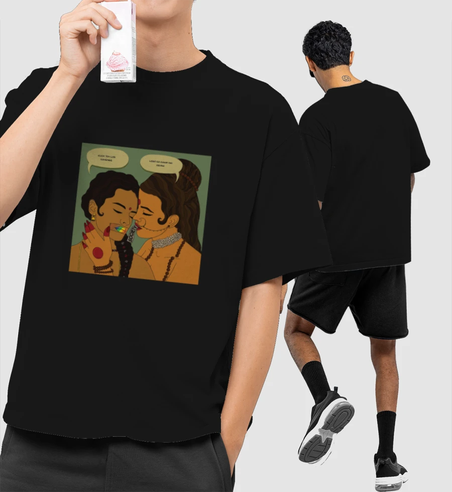 Kuch Toh Log Kahenge Front-Printed Oversized T-Shirt