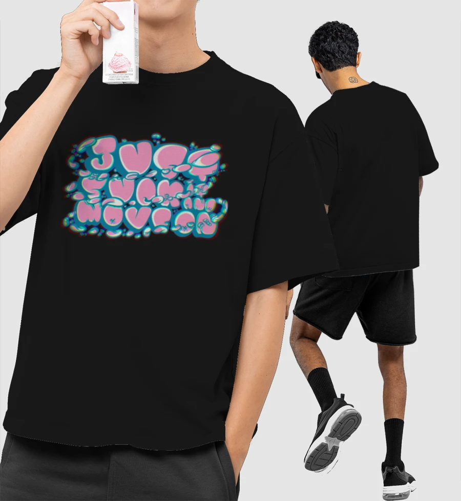 Moving on is hard Front-Printed Oversized T-Shirt