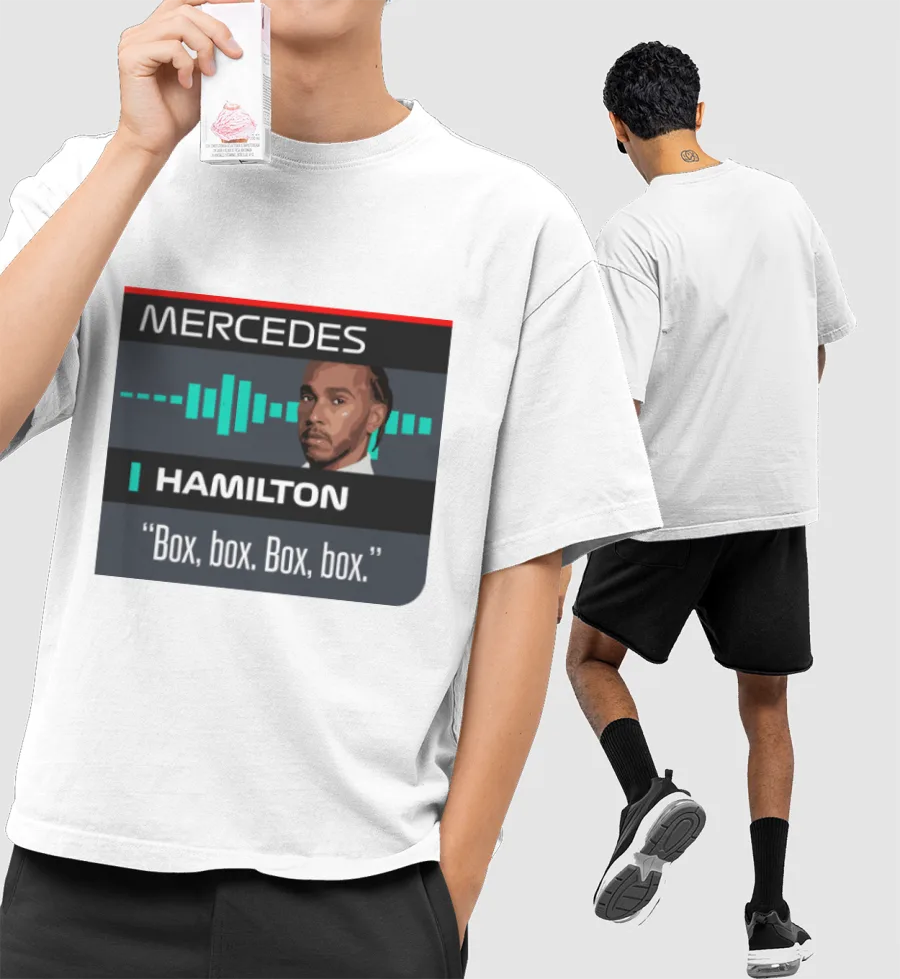 Lewis Hamilton Box, Oversized T-Shirt