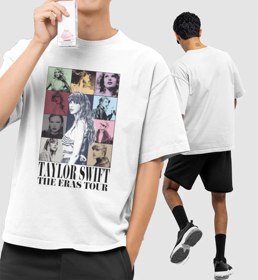 Taylor Swift - The Eras Tour Front-Printed Oversized T-Shirt