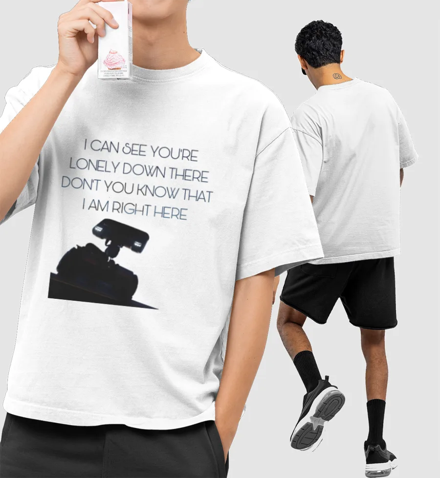 Satellite Harry Styles  Front-Printed Oversized T-Shirt