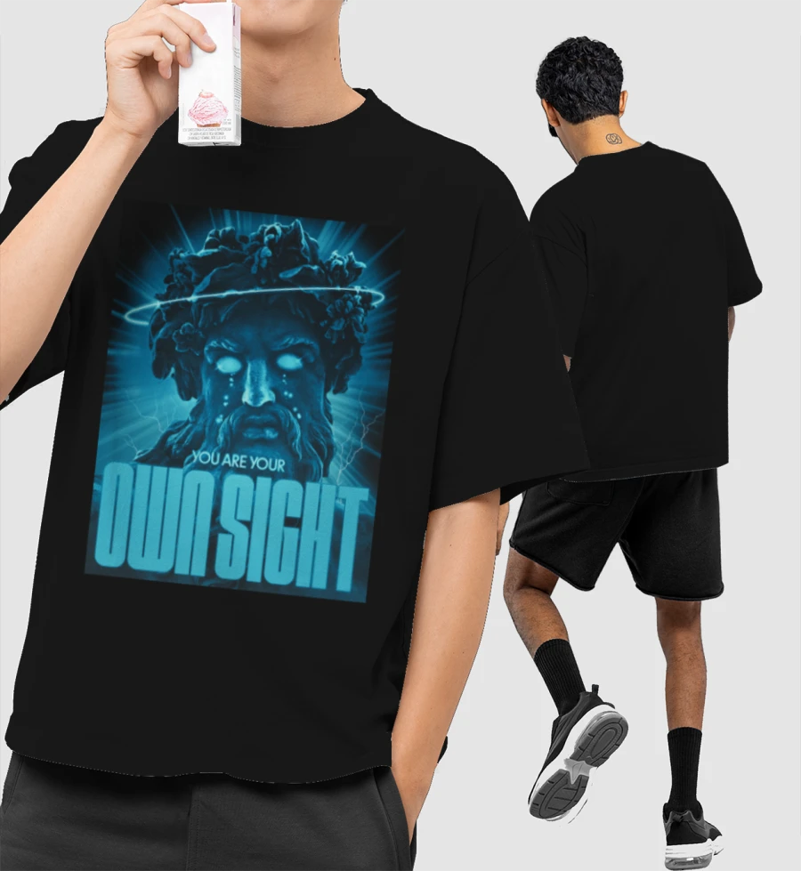 Zeus Front-Printed Oversized T-Shirt