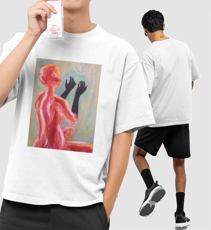 criminal  Front-Printed Oversized T-Shirt